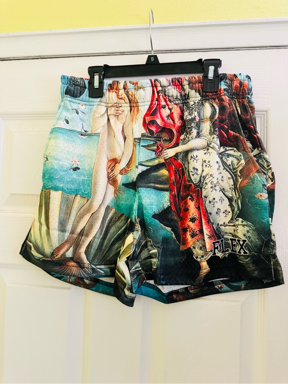 NWT Men’s FlexLiving 5” Mesh Shorts (Birth of Venus) size SMALL (28-30)
